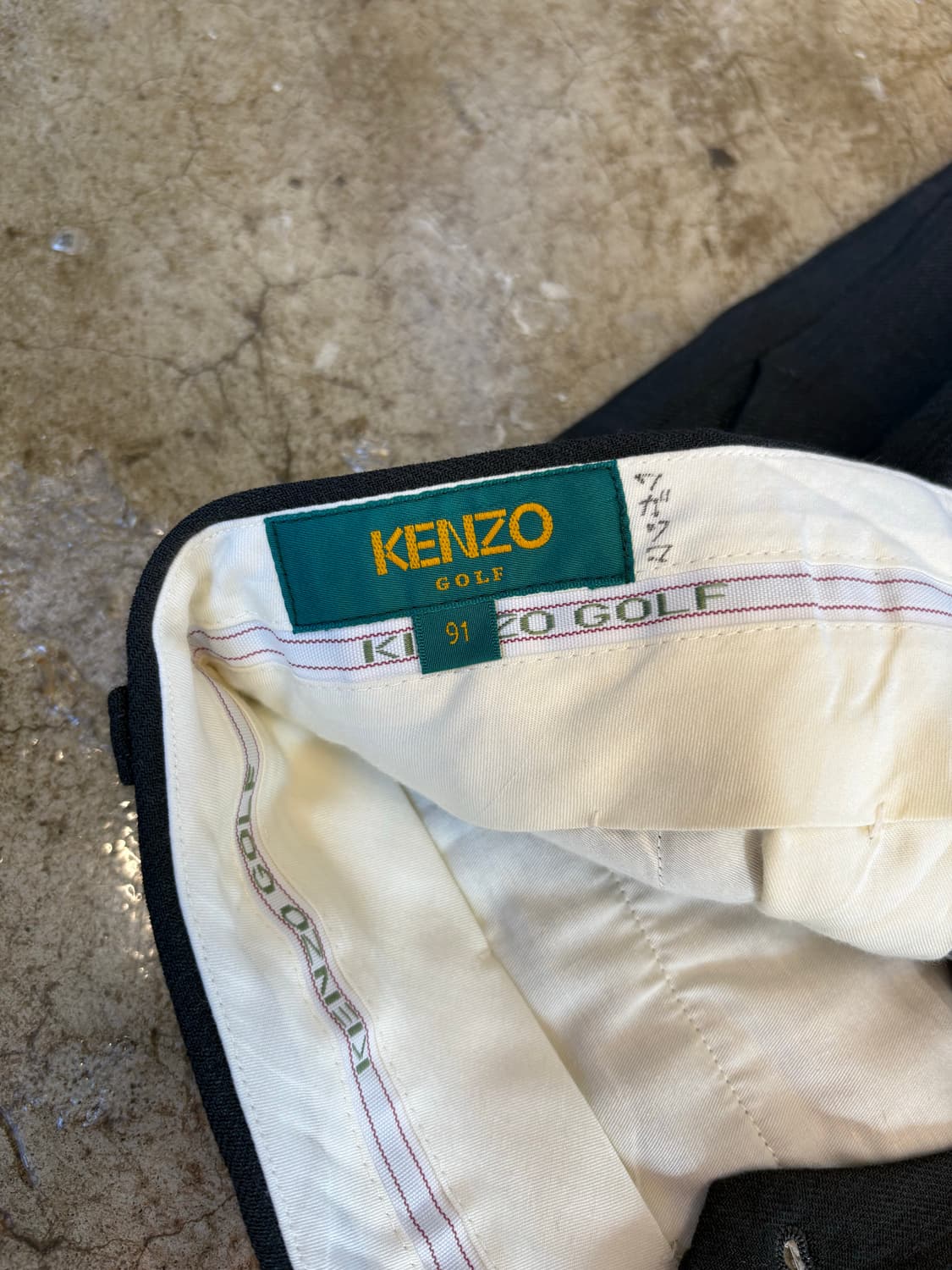겐조 Kenzo 체크 투턱 슬랙스 상품이미지5
