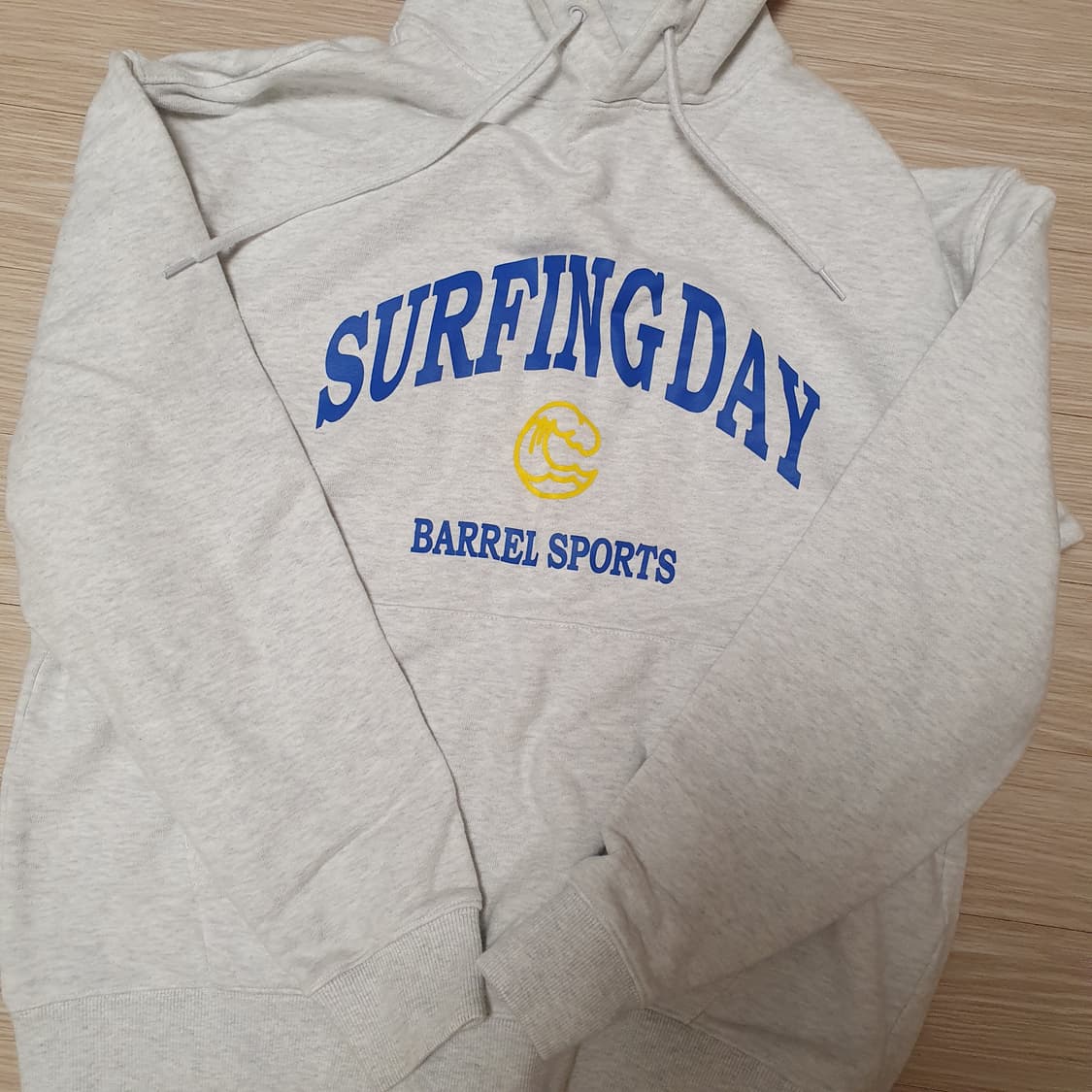 배럴 화이트 후드 M 상품이미지1