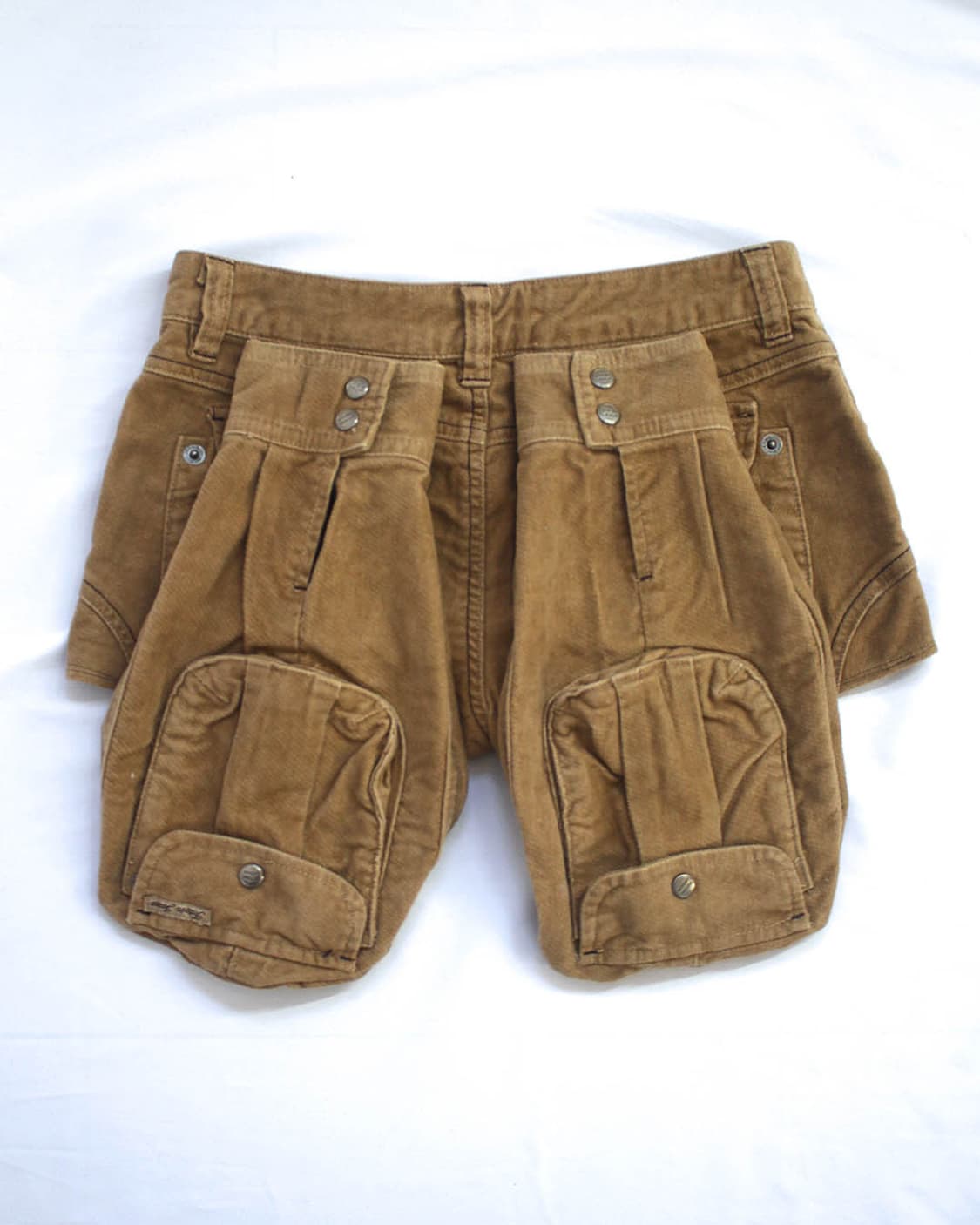 Cargo micro B-ear ochre shorts 상품이미지3