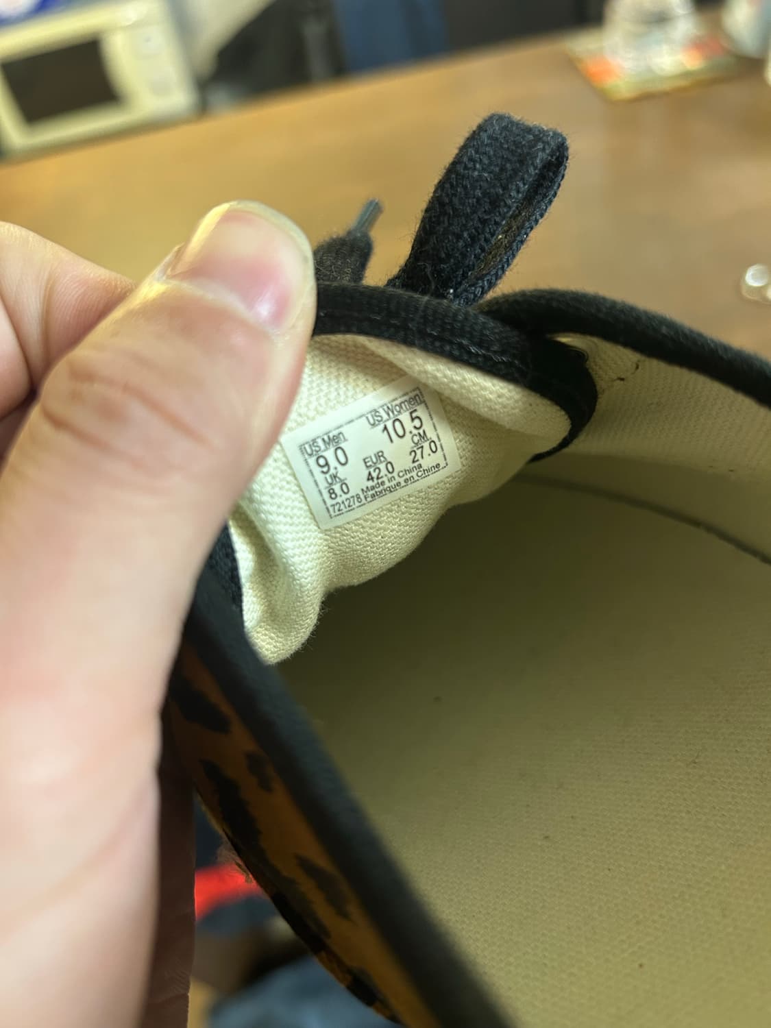 반스 프리미엄 어센틱 레오파드 270size 상품이미지7