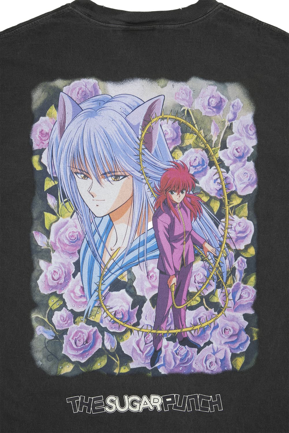 새상품 슈가펀치 유유백서 쿠라마 블랙 숏슬리브 M/L 상품이미지4