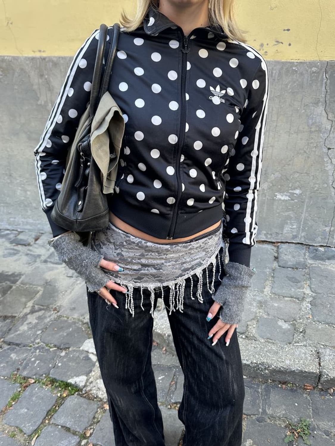 빈티지 아디다스 도트 져지 - 90   상품이미지3