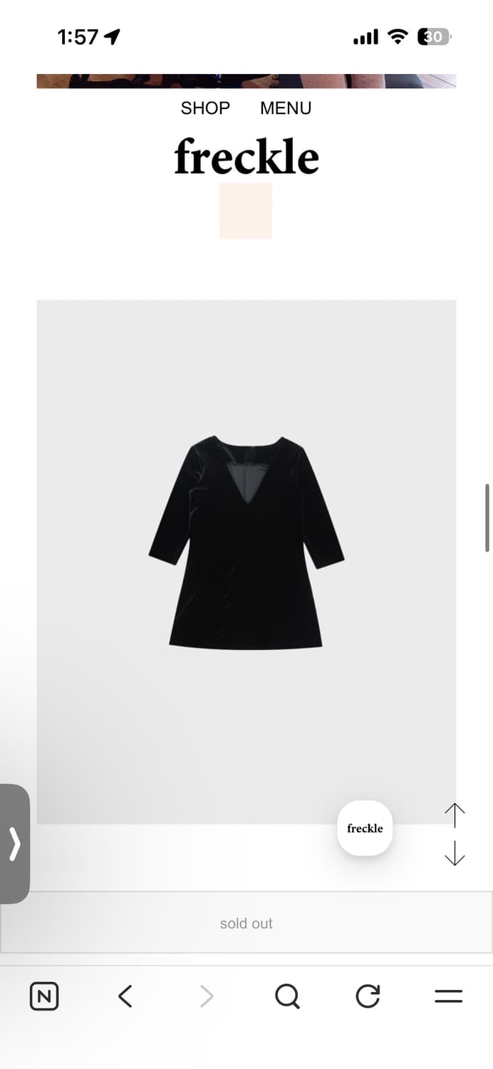 프레클 벨벳 원피스 상품이미지3