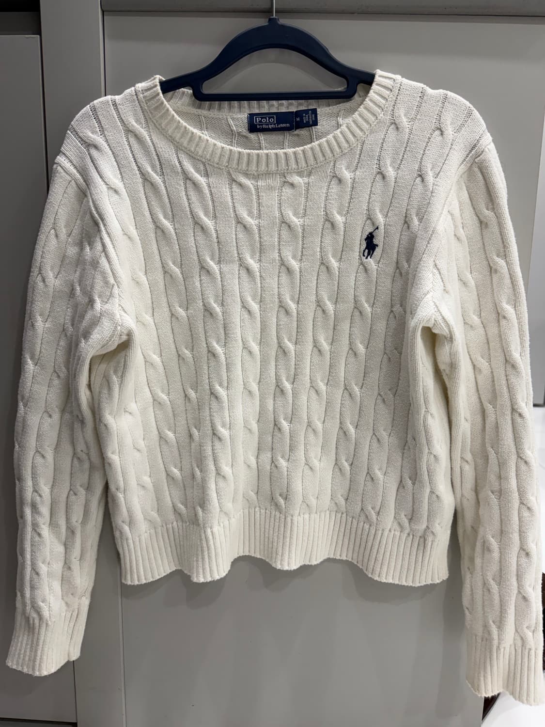 폴로 화이트 니트 상품이미지1
