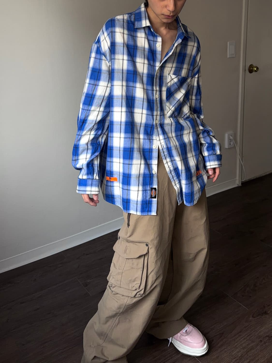 Dickies 앱스트랙트 프린트 체크 셔츠 상품이미지5