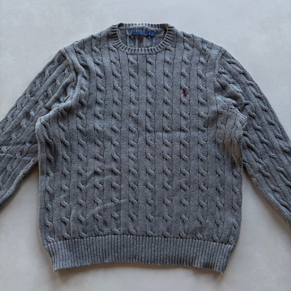 [XL]폴로 랄프로렌 꽈배기 케이블 코튼 니트 상품이미지2