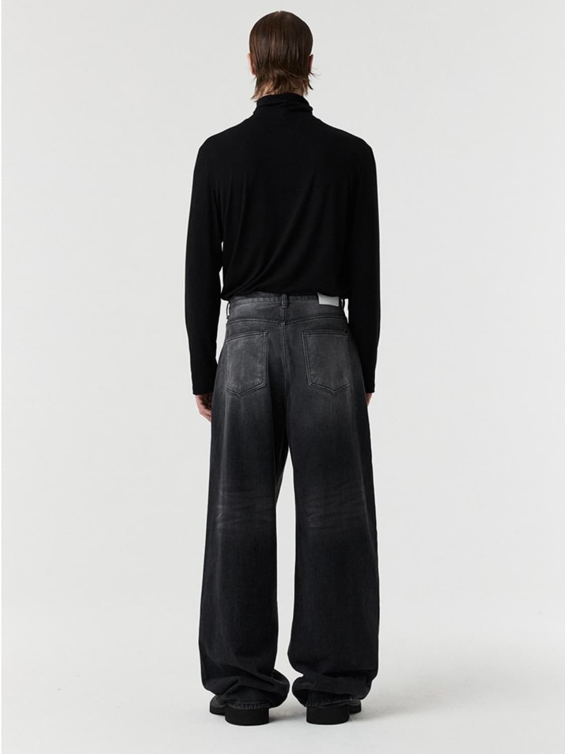 DNSR 데님 팬츠 블랙 상품이미지2