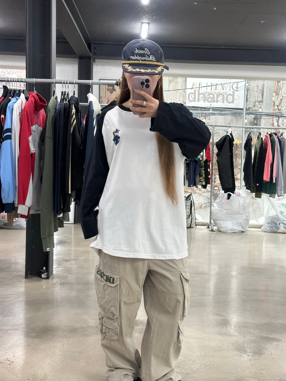 스투시 90s 컬러 월드와이드 래글런 롱슬리브 상품이미지2