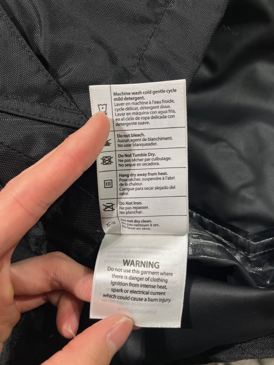 칼하트 블랙 벨크로 나일론 자켓 상품이미지9