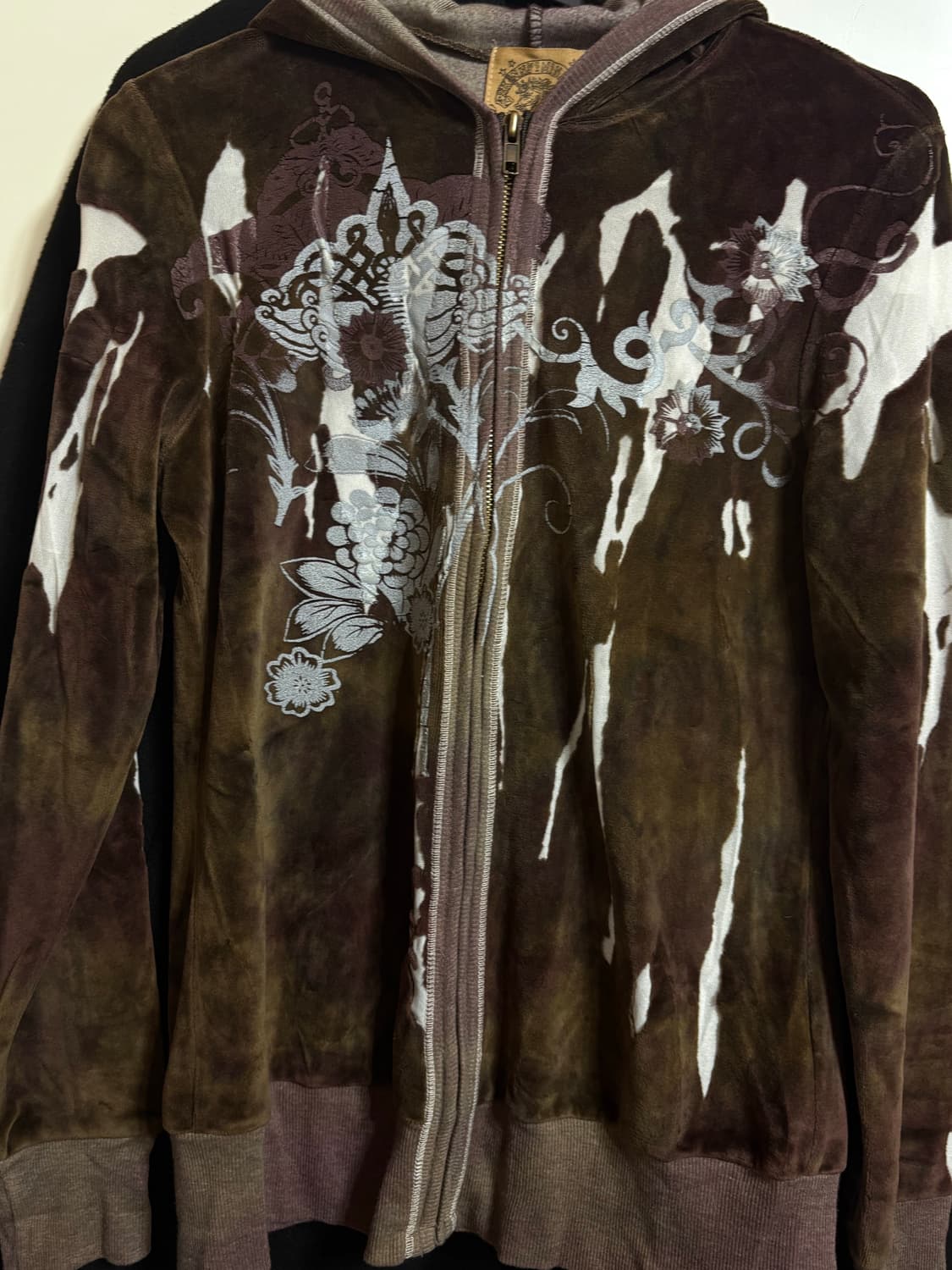 스키니미니 데드스탁 벨벳 후드집업 상품이미지2