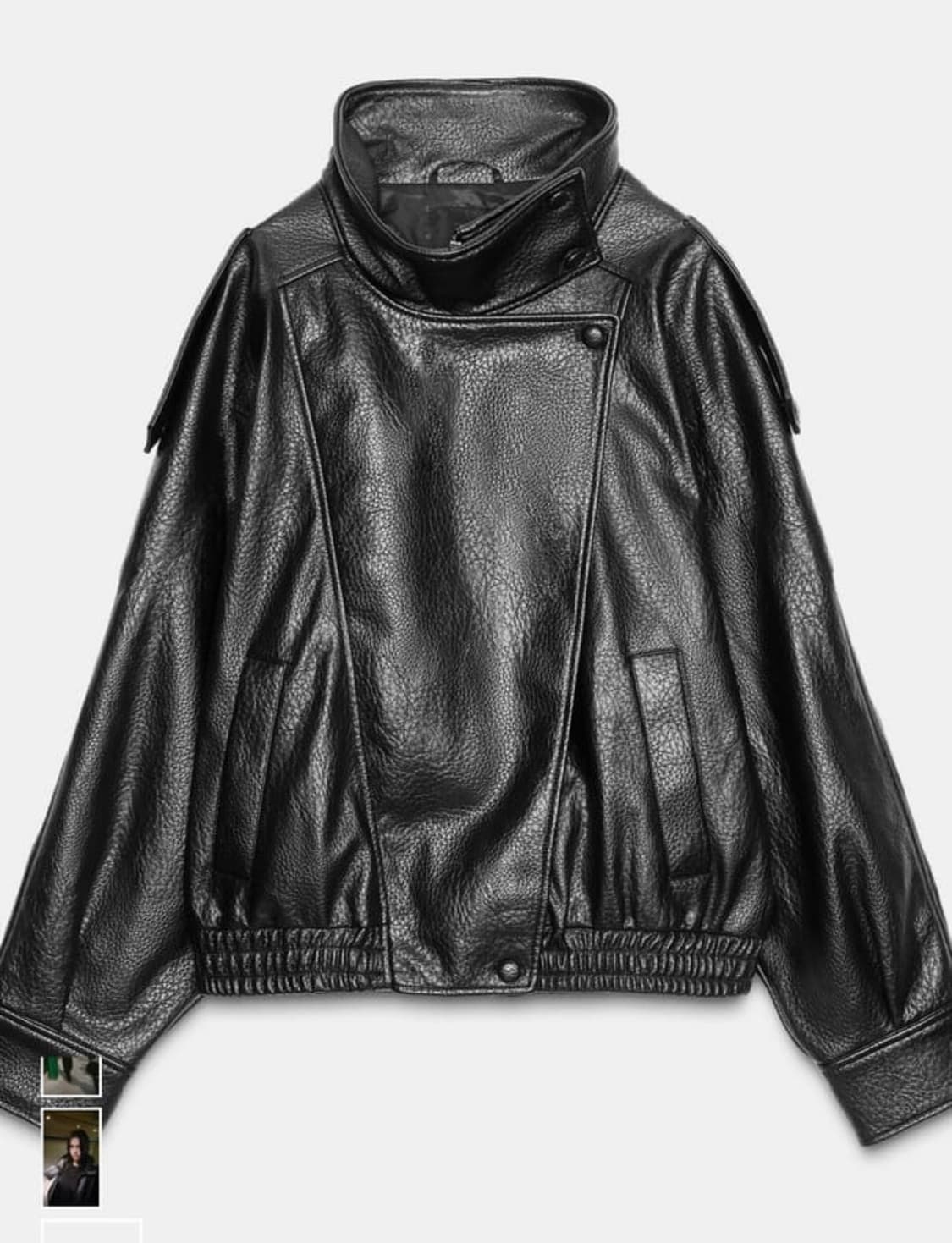 Zara 자라 페이크 레더 자켓 상품이미지2