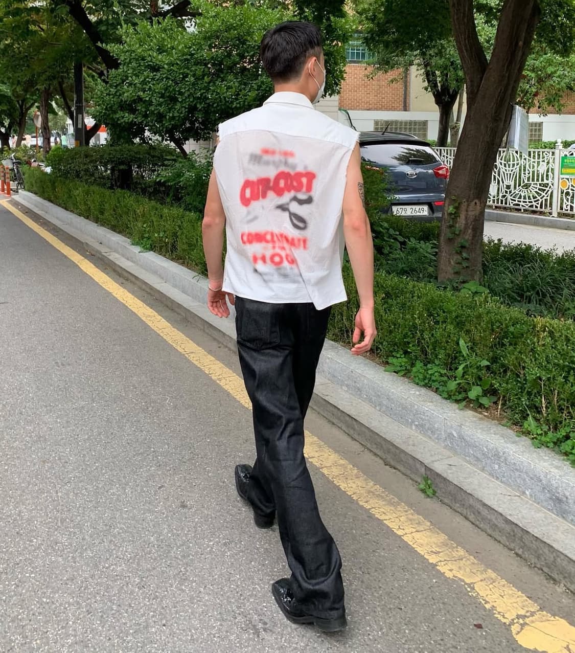 [48]아워레가시 컷코스트 슬리브리스 셔츠 상품이미지1