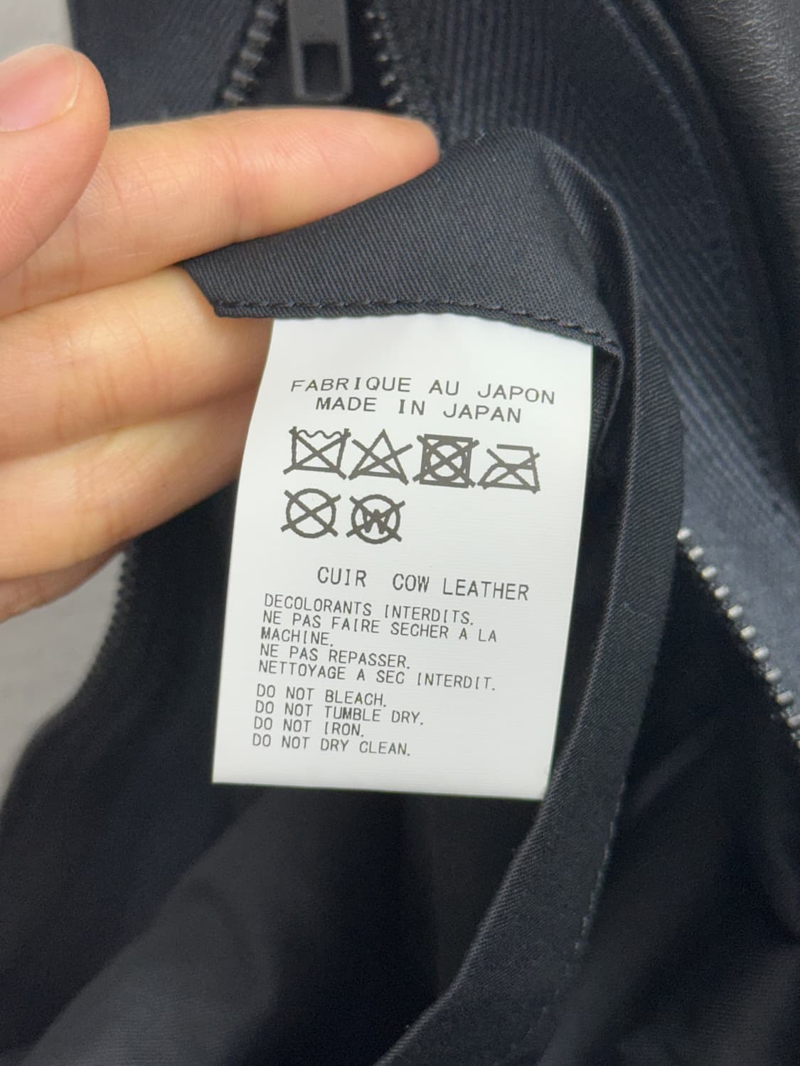 Yohji Yamamoto Cow Leather Logo Shoulder 상품이미지9