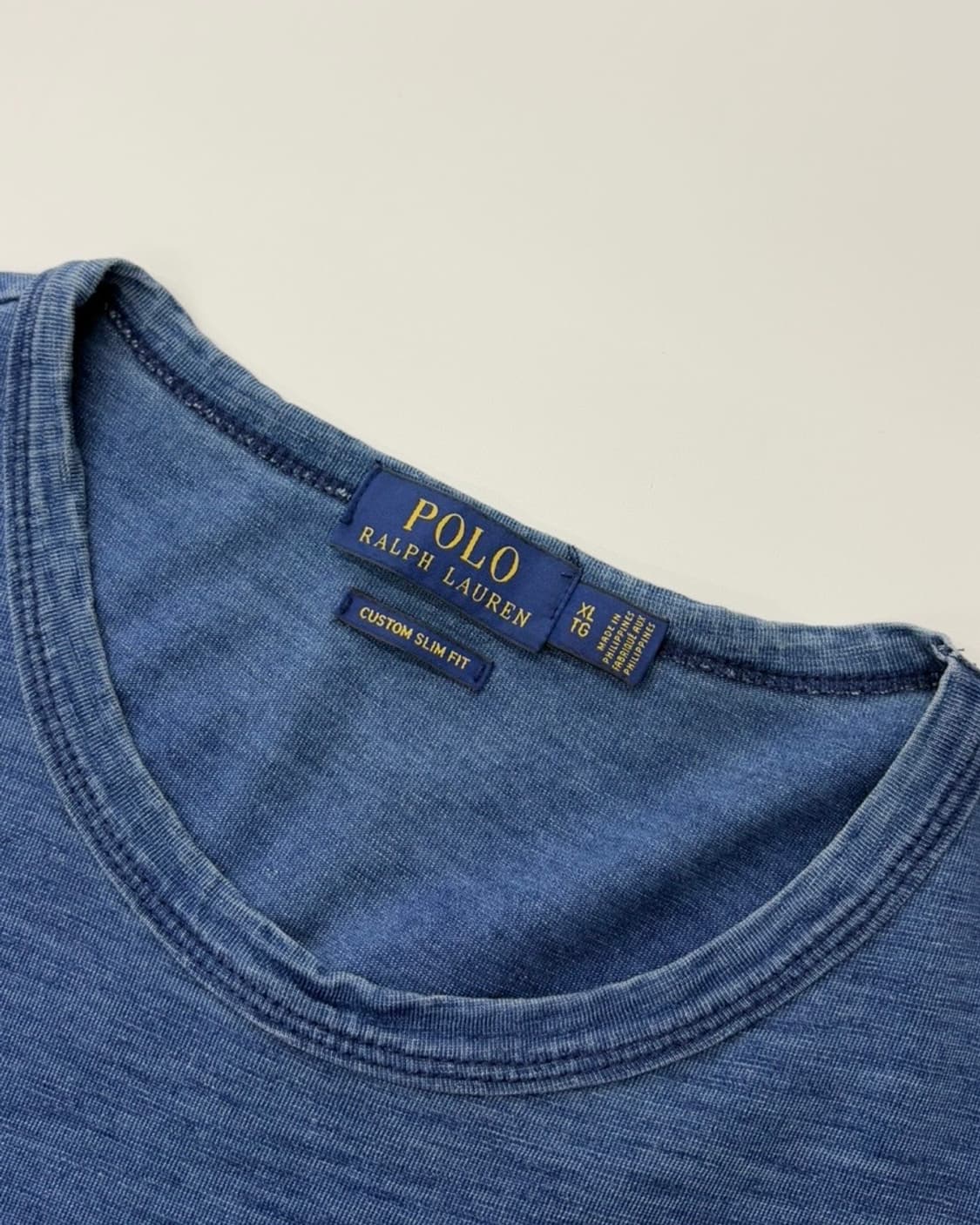 Polo 폴로 랄프로렌 신형 인디고블루 엠브로이드로고 티셔츠 상품이미지5
