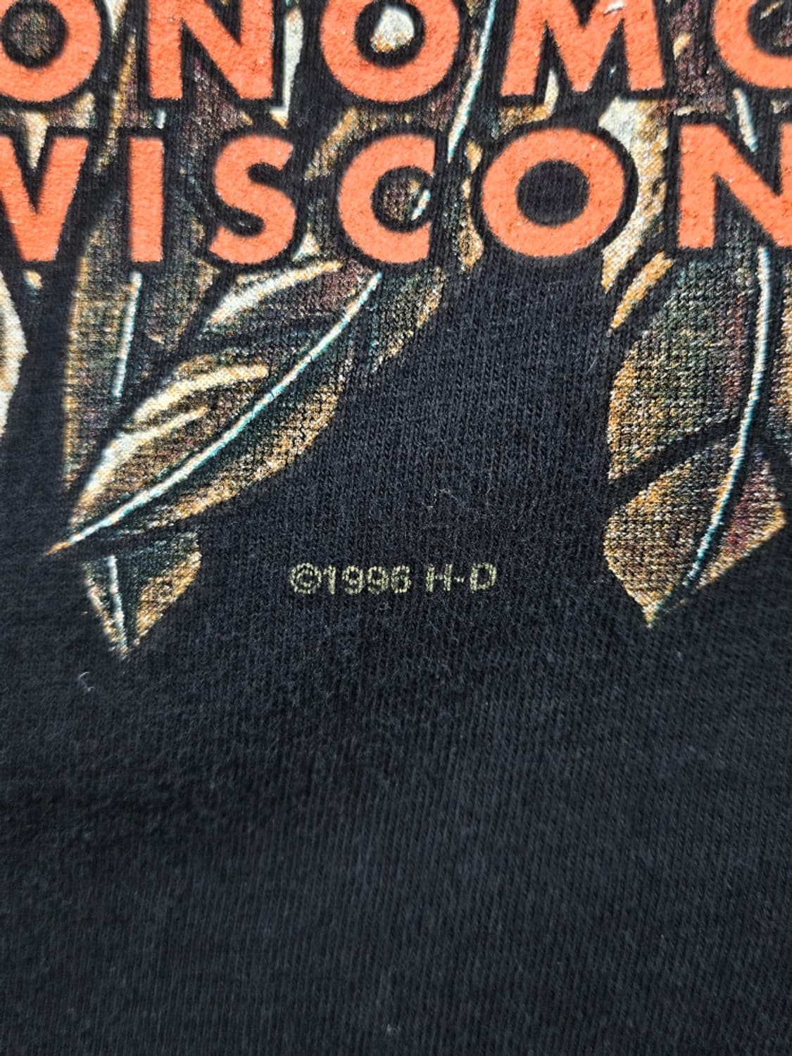 90's USA 할리데이비슨 위스콘신오코노왁 반팔티셔츠(XL)/11685 상품이미지10