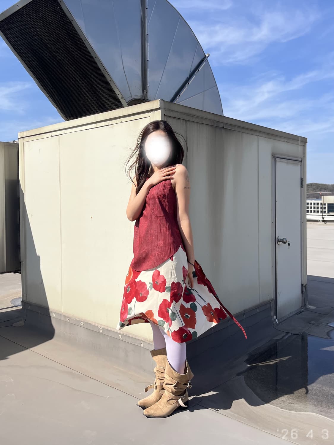 Sheer Floral Vest 쉬어 플로럴 베스트 상품이미지1