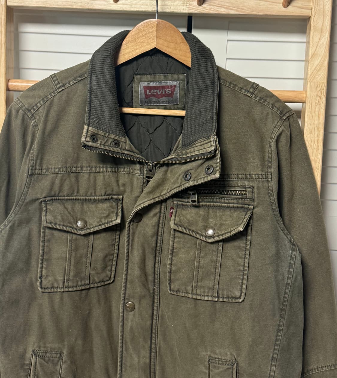 리바이스 트리거 포켓 워크 카키 자켓 상품이미지1