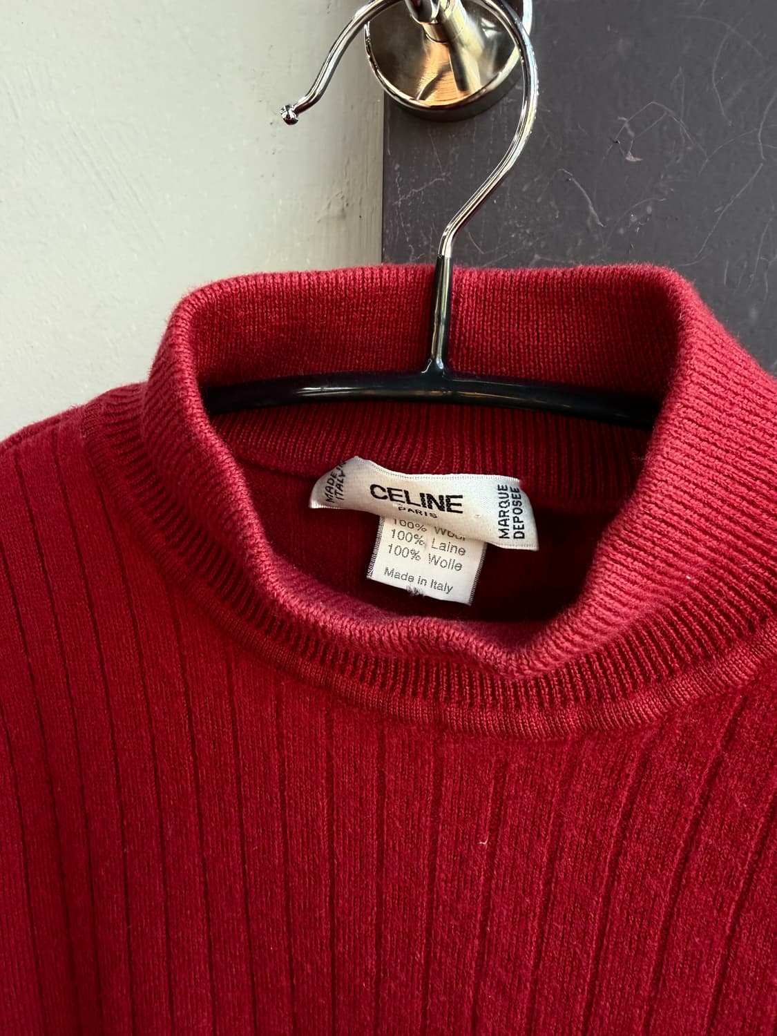 36/ 셀린느 90’s 골지 니트 상품이미지5