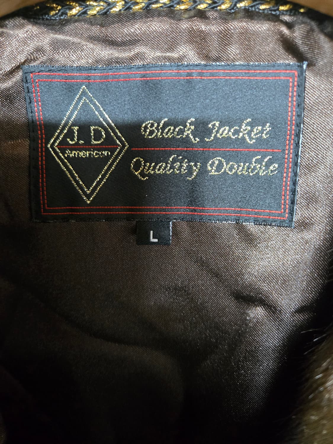J D American  Black Jacket 밍크  코트 브라운 L 상품이미지9