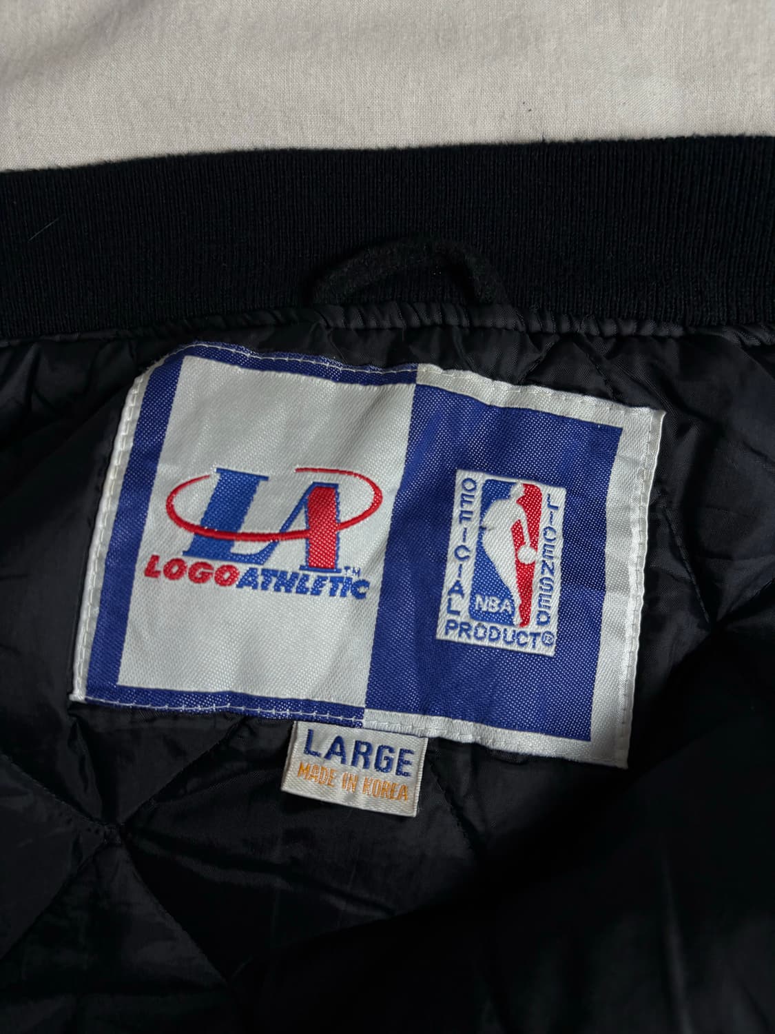 90's NBA 로고 LA 레이커스 바시티 자켓 L 상품이미지8