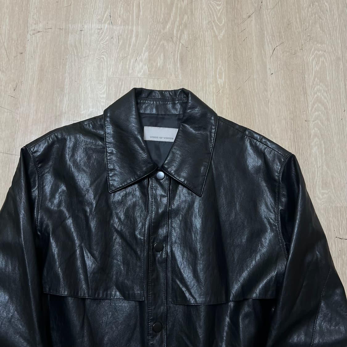 보이스 오브 보이스 여성 싱글 가죽자켓 55  상품이미지2