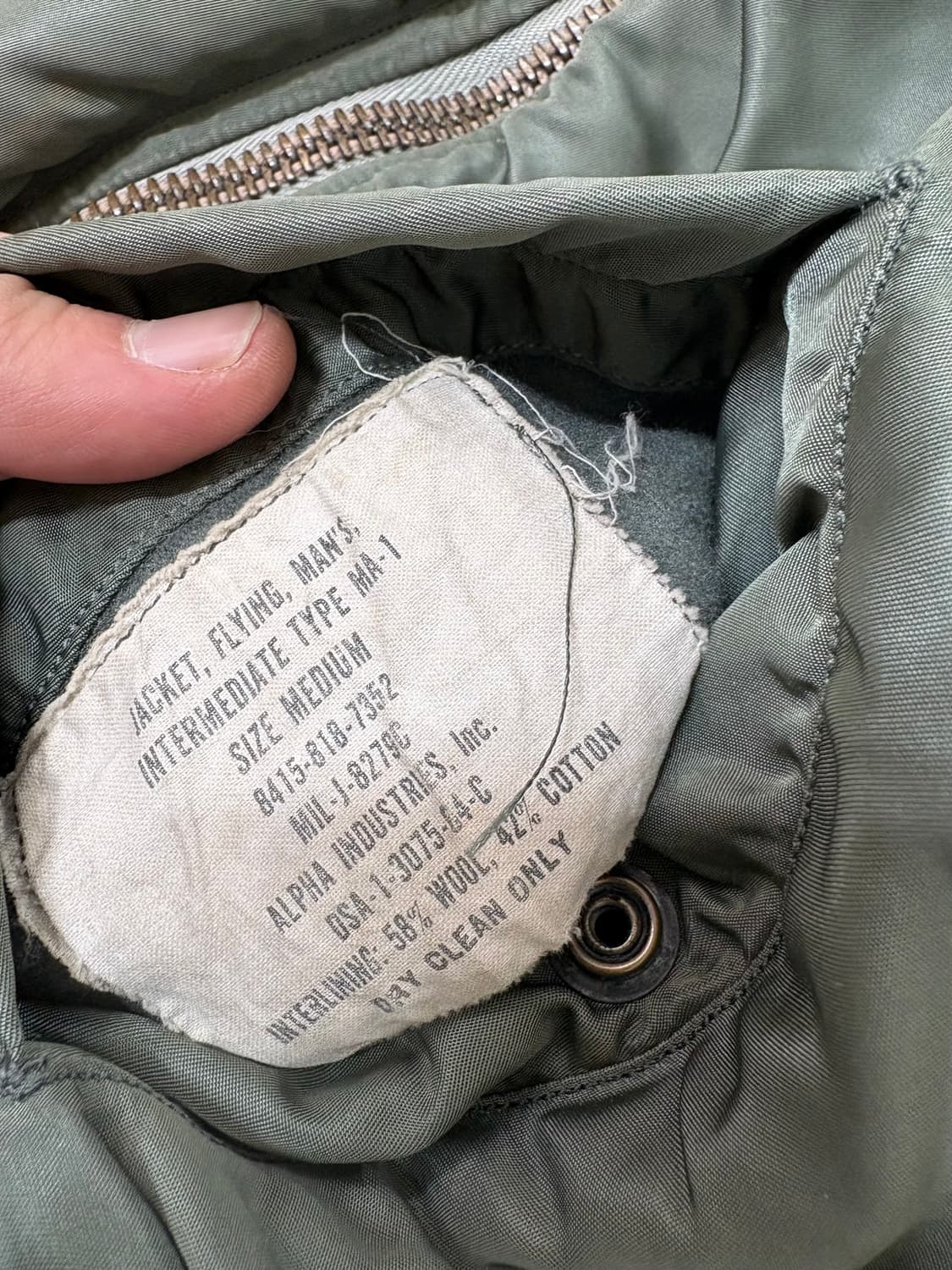 Rare!!! 60;s USAF MA-1 Flight Jacket. 상품이미지4