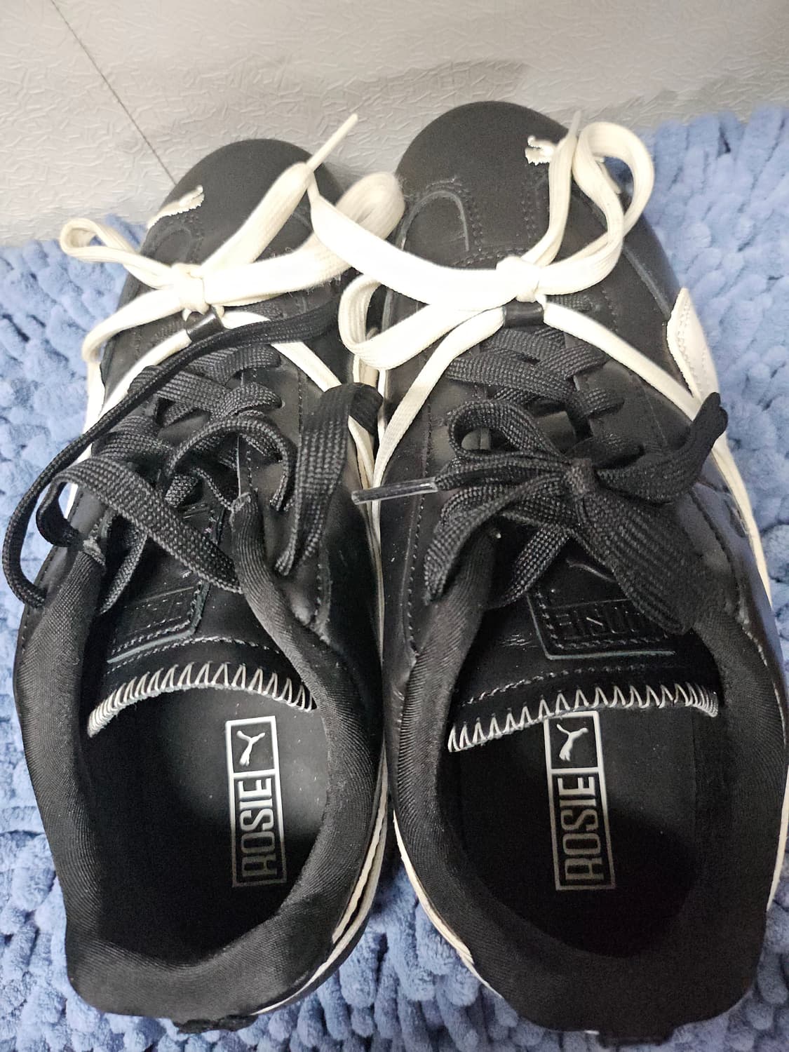 푸마x블랙핑크 로제 스피드캣 PRM 블랙 웜 화이트 235 상품이미지6