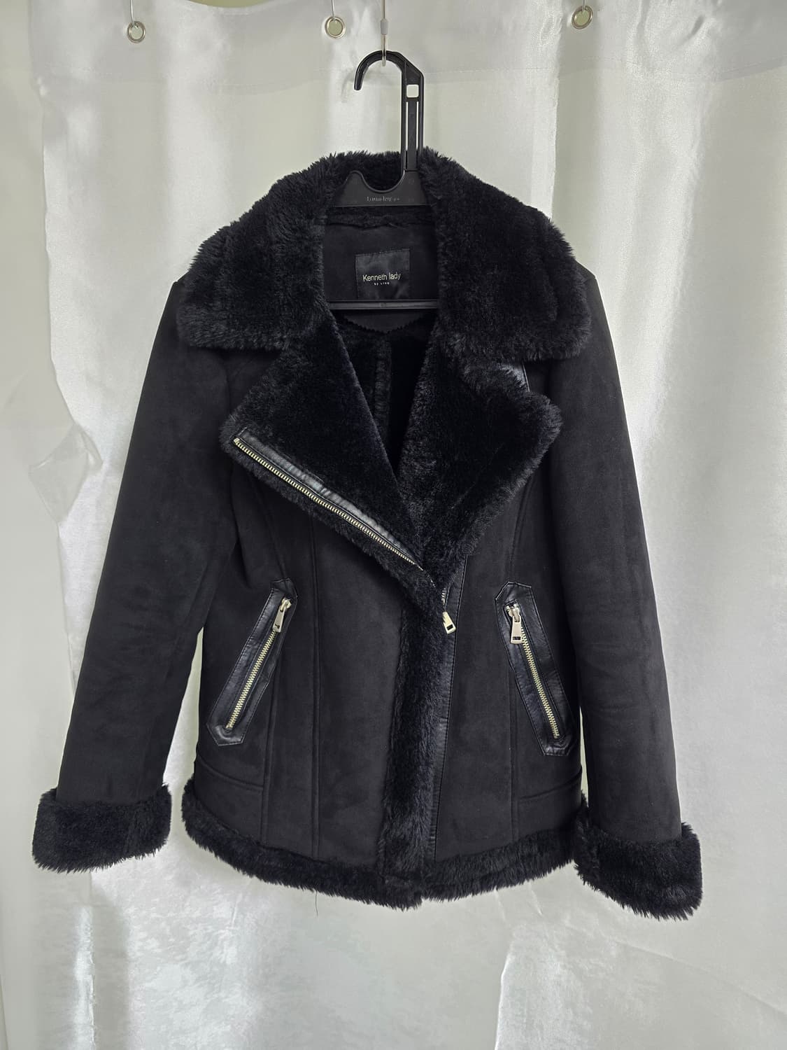 케네스레이디 블랙 무스탕 자켓 (1765) 상품이미지1