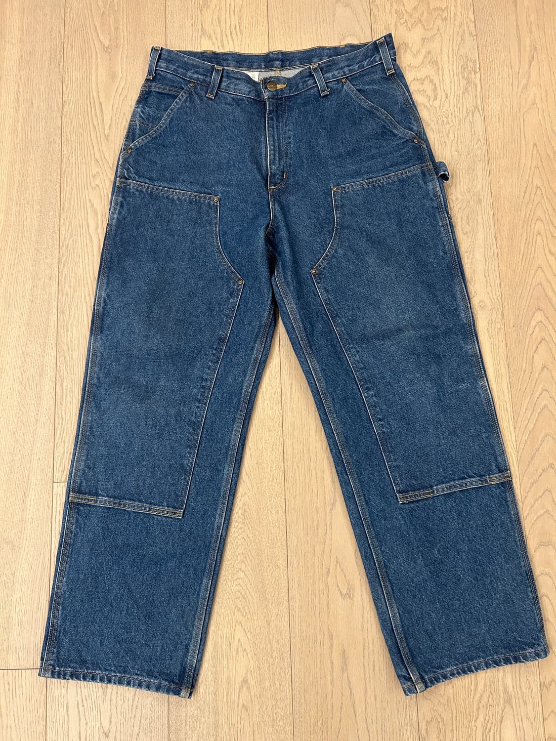 칼하트 더블니 데님팬츠 B73-DST 34x30 상품이미지1