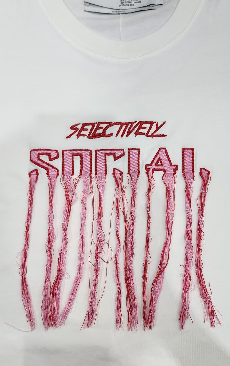 IRO 이로 SELECTIVELY SOCIAL 프린지 티셔츠 XS 상품이미지4