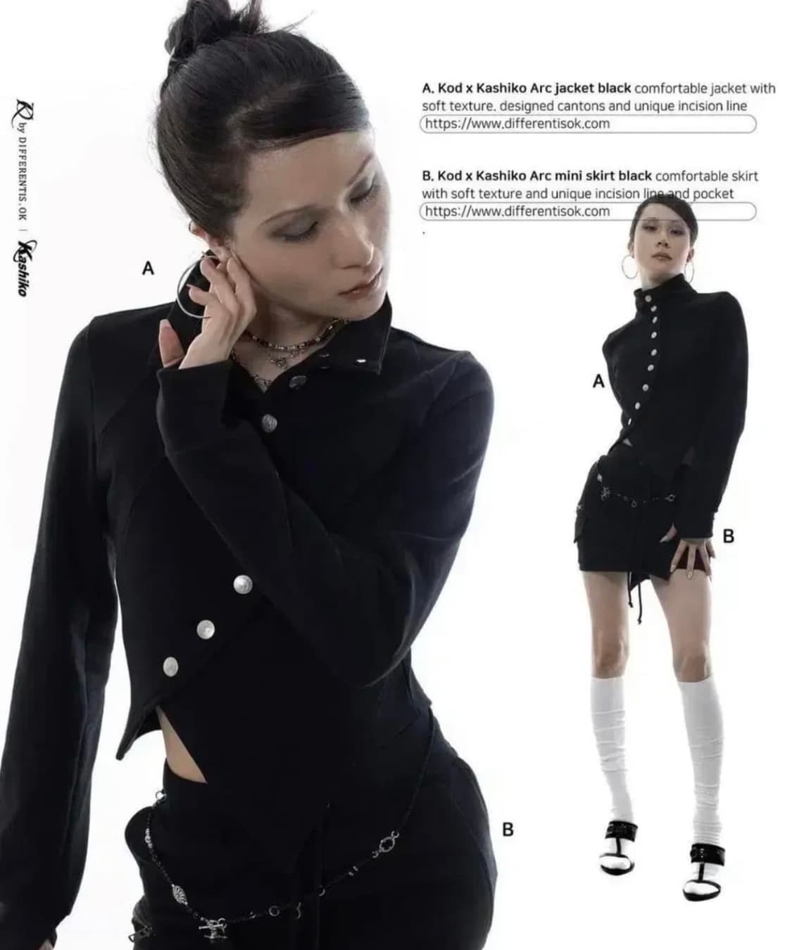 케이오드X카시코 셋업 탑 상품이미지2