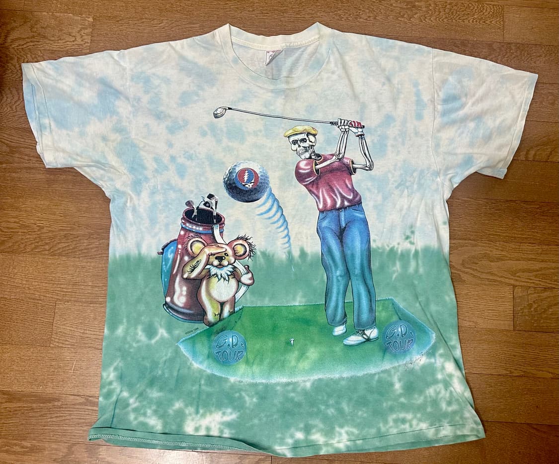 XL 그레이트풀 데드 블루 그린 골프 스켈레톤 1994 투어 델타텍 상품이미지2