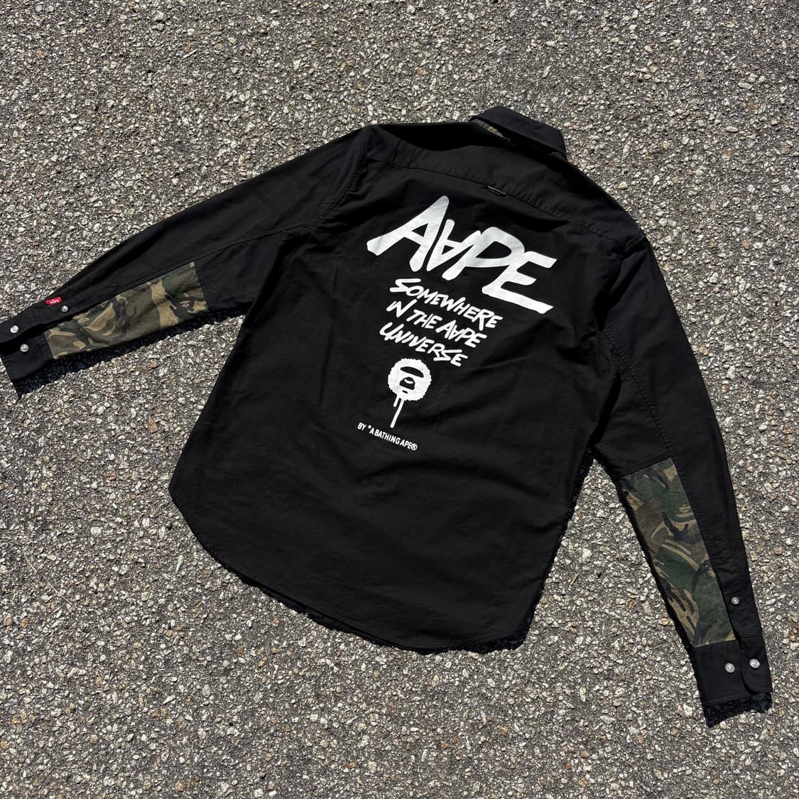 Aape 에이프 후면 빅로고 카모패턴 셔츠 상품이미지6