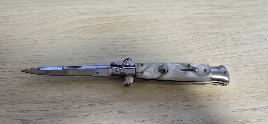 스틸 스틸레토 버튼식 오토메틱 나이프 폴딩나이프 헌팅나이프 캠핑나이프 상품이미지3