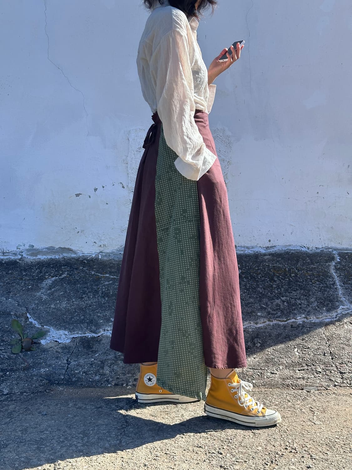 일본 빈티지 롱 스커트 모리룩 그런지 특이한옷 상품이미지9