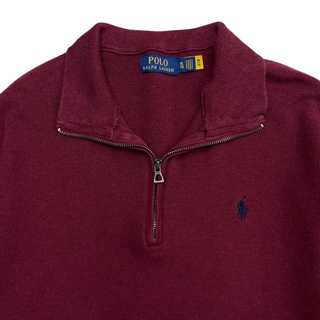 폴로 랄프로렌 네이비포니 버건디 반집업 XL 상품이미지4