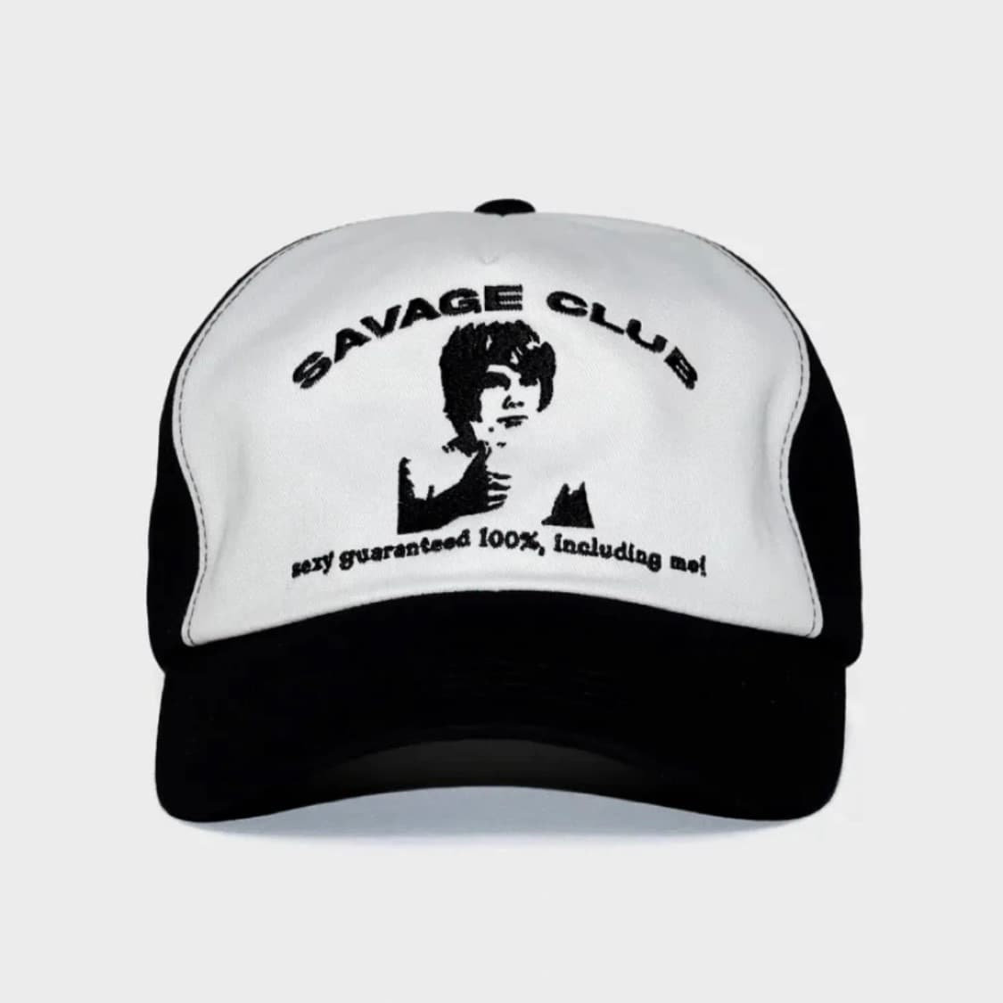 웹하우스 세비지 클럽 투톤 캡 블랙/화이트 상품이미지1