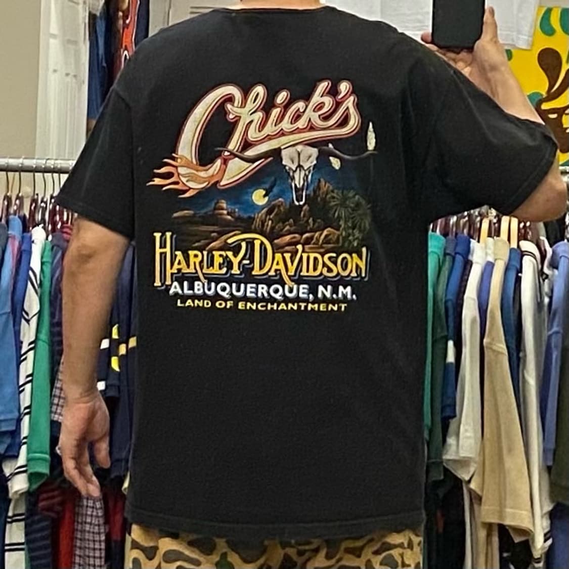 Made in USA 할리데이비슨 칙스 반팔티 상품이미지2