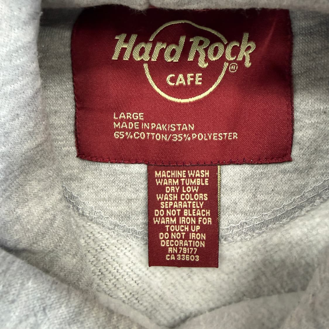 (L)하드락 까페 Hardrock  호놀룰루 후드티셔츠(그레이) 상품이미지2
