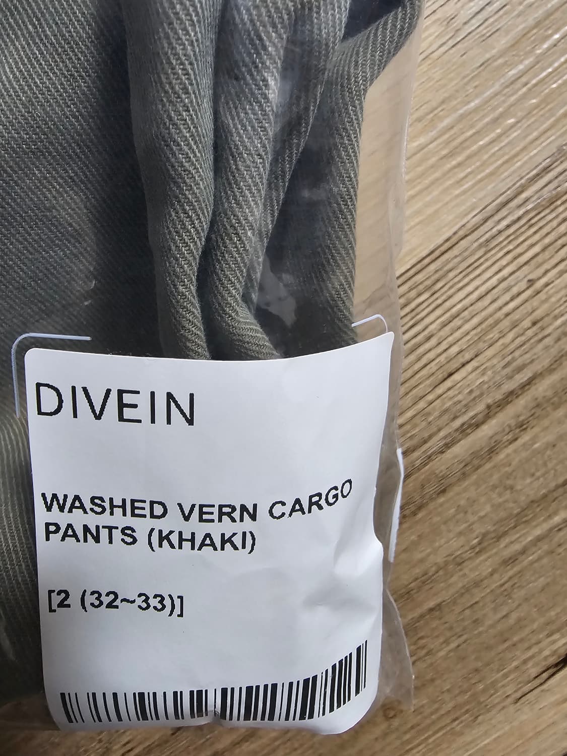 다이브인 무민서 워시드 베른카고 팬츠 카키 2사이즈 상품이미지4