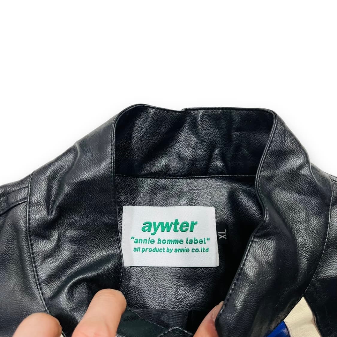 Aywter 슈팅 스타 비건 레더 바이커 자켓 상품이미지4