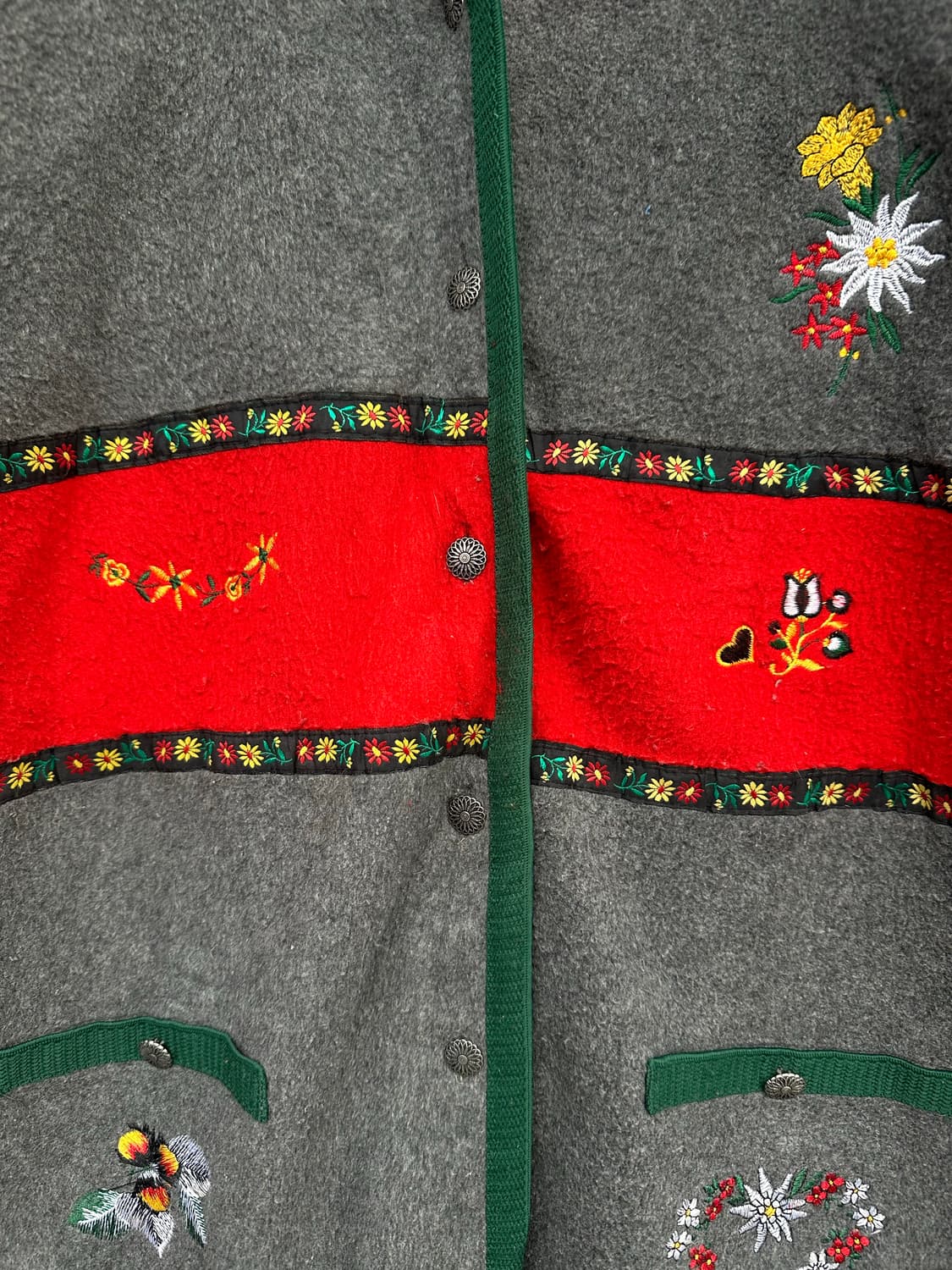 이탈리아산 빈티지 티롤리안 플리스 가디건 상품이미지4