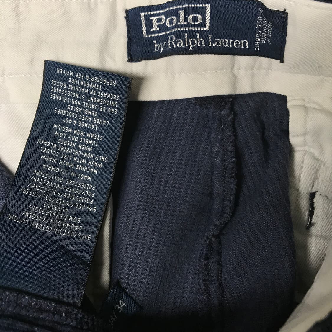폴로 랄프로렌 코듀로이 팬츠 네이비 34/34 상품이미지5