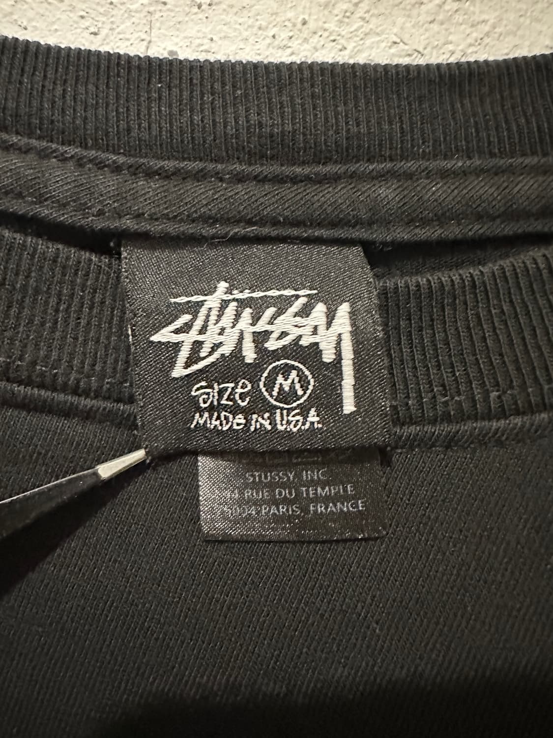 스투시 서퍼 프린팅 반팔 블랙 M 상품이미지2