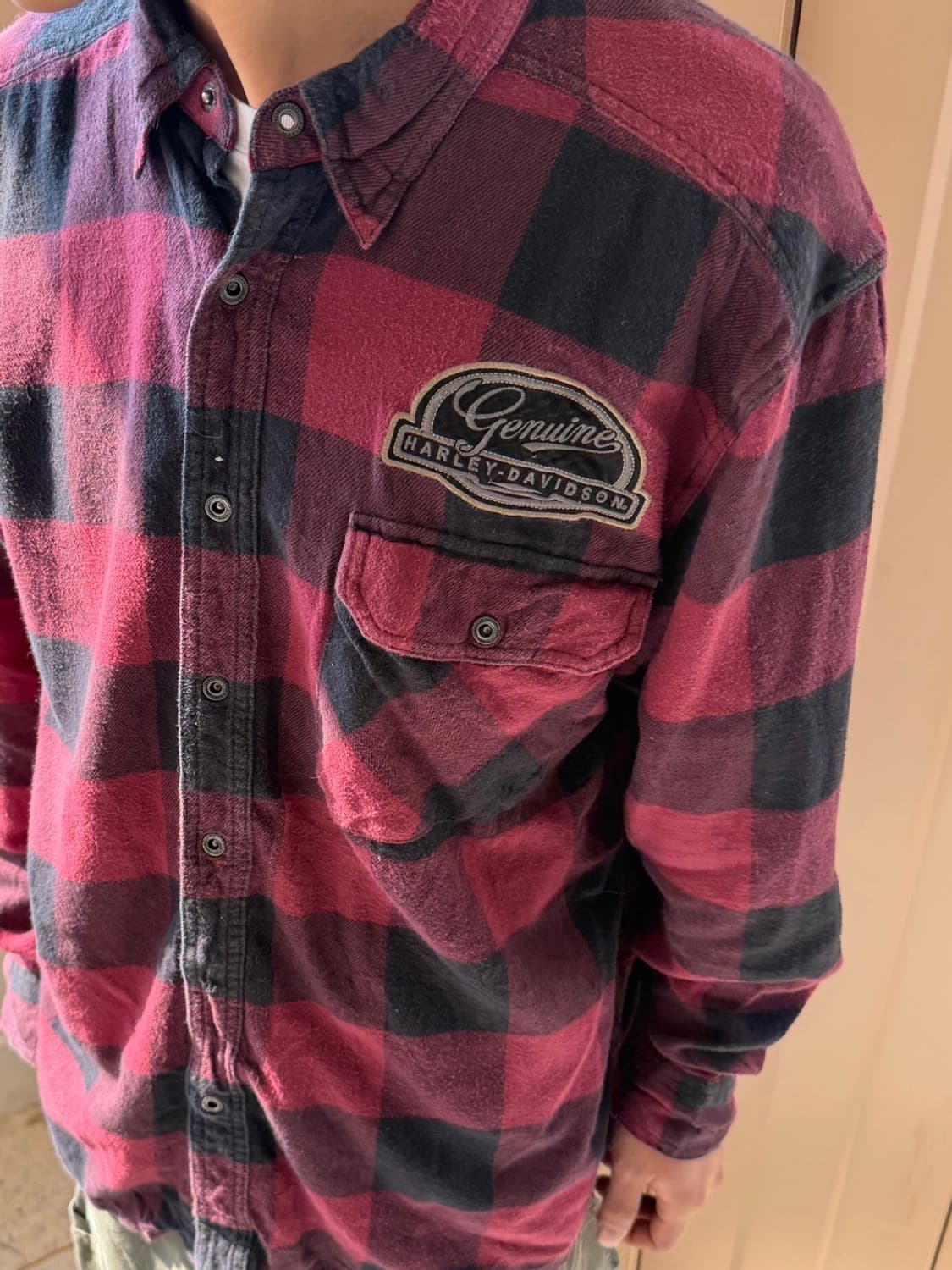 할리데이비슨 긴팔 체크 셔츠 상품이미지5