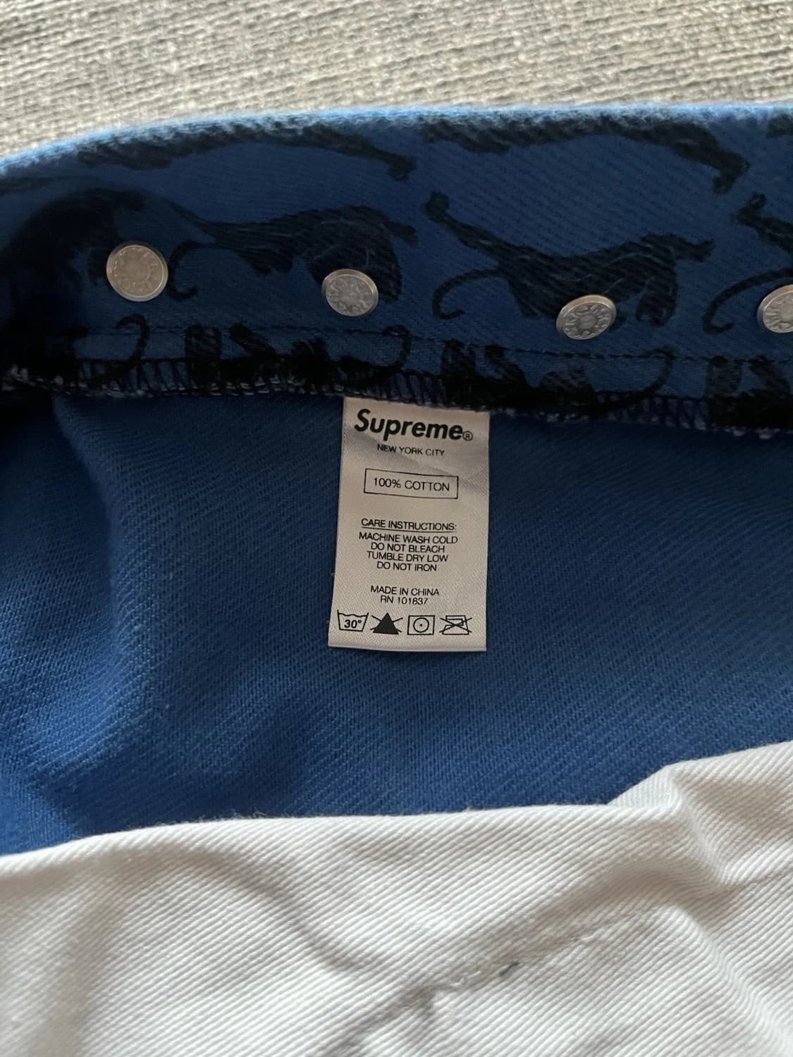 슈프림 워시드 레귤러 진 상품이미지3