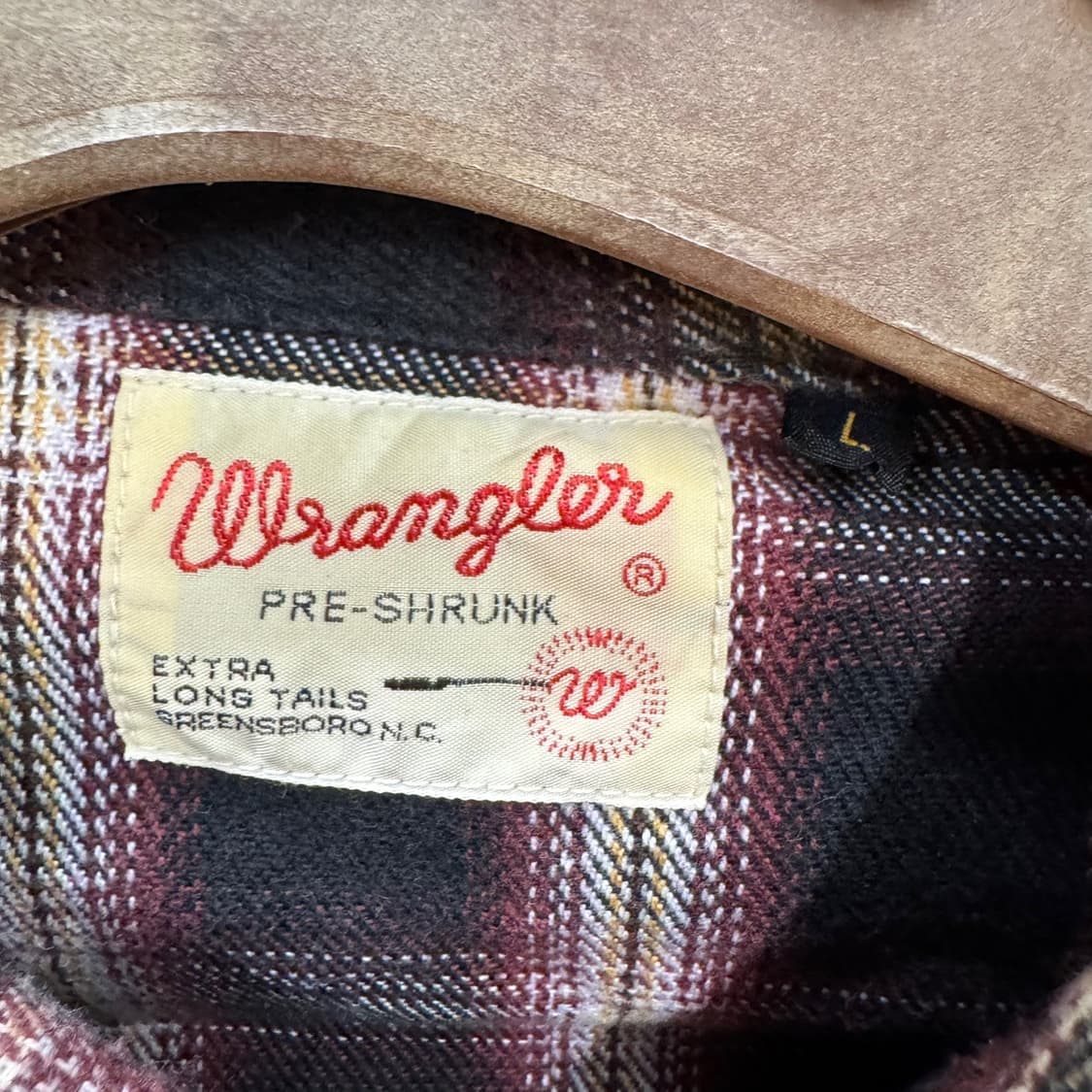 랭글러 웨스턴 셔츠 체크 패턴 다이아몬드 버튼 포인트 레드 블랙 상품이미지6