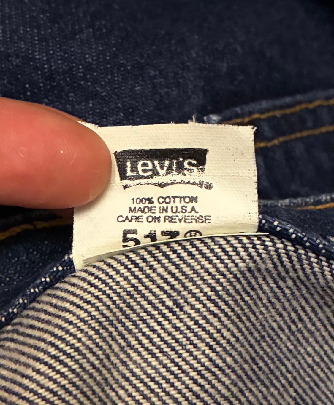 (32~33)00s USA Levis 빈티지 리바이스 517 진청 데님 상품이미지9