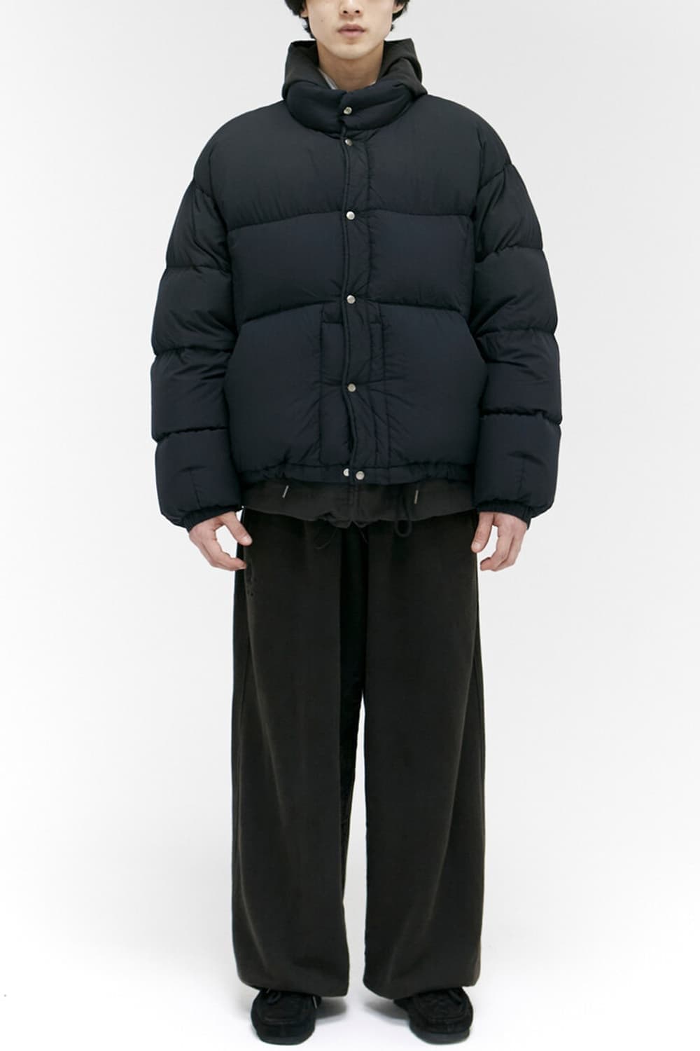 [4]폴리테루 유즈드스냅 푸퍼패딩 네이비 상품이미지1