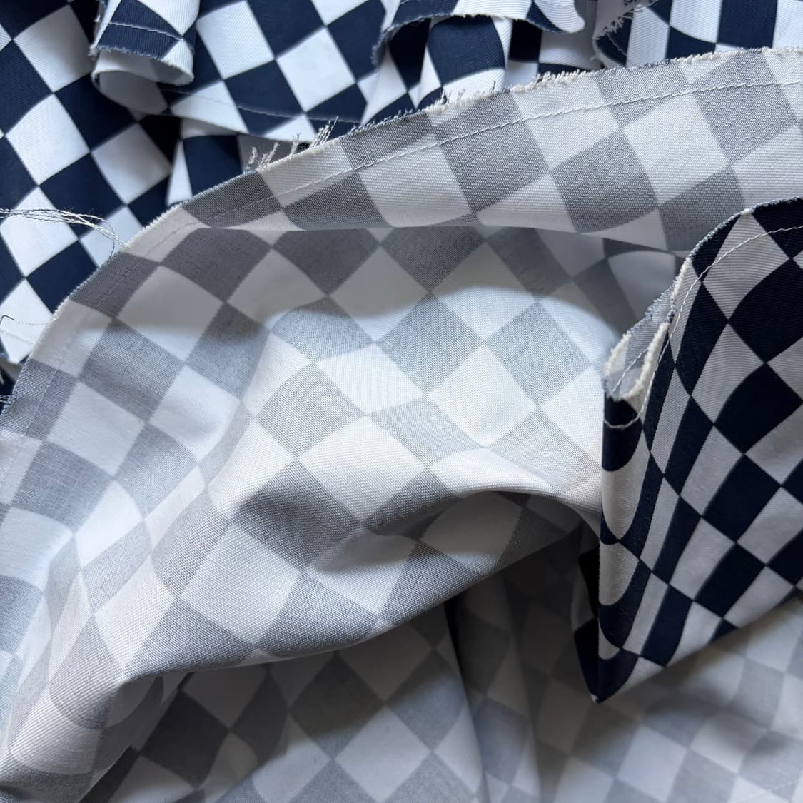 Checker Board Tiered Ruffle Skirt 상품이미지7